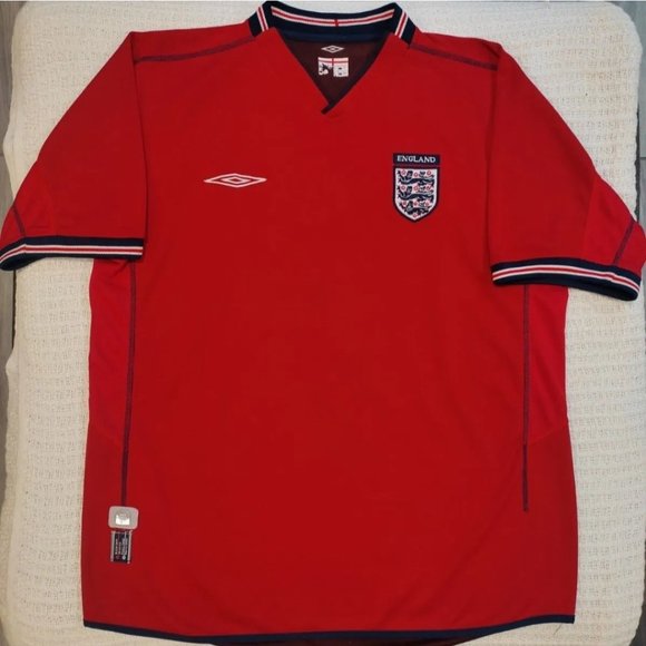 LG Umbro Beckham England National Team '04 Kick Off Jersey Embroidered Men's XL - Picture 4 of 4
